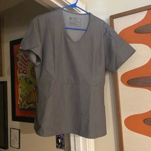 Figs Women's Graphite Aburi - V- Neck Scrub Тор